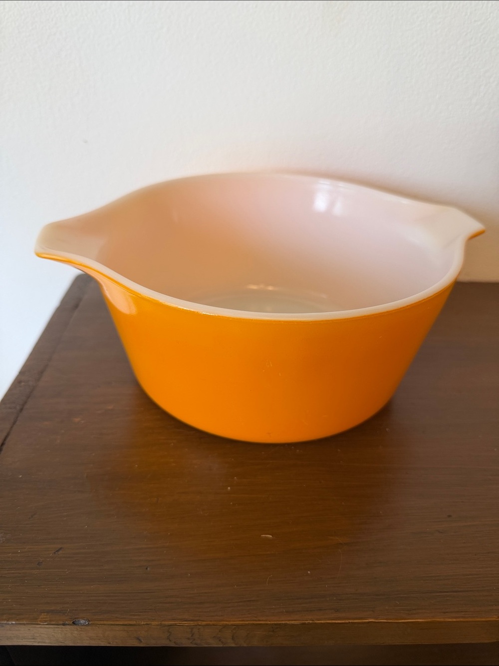 Pyrex Orange Mixing Bowl - Classic Home Kitchen Serving Bowl